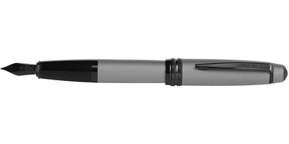 Cross Bailey matte gray fountain pen with stainless steel body and medium nib on Tampa Home & Garden Store