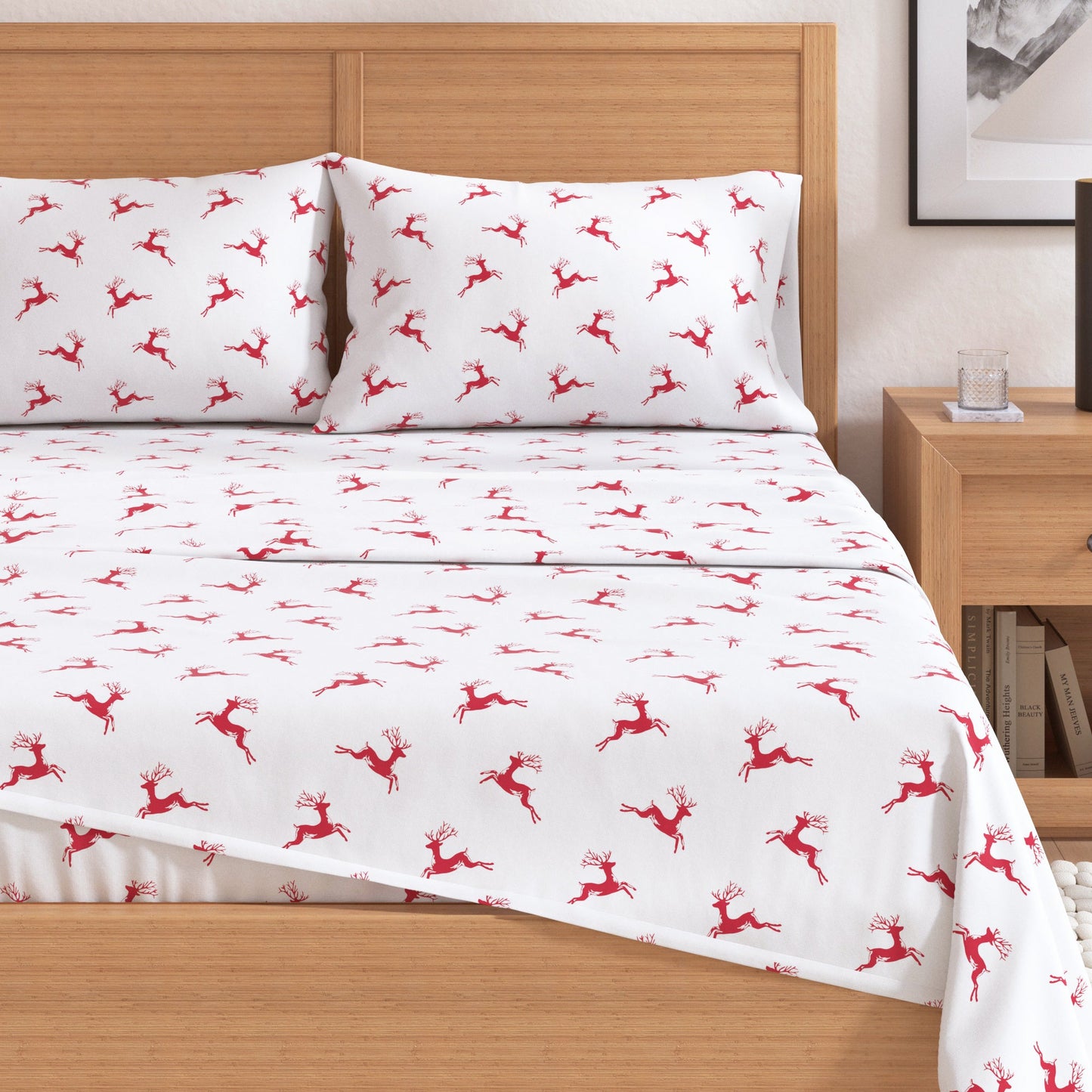 Turkish Cotton And Christmas Flannel Sheet Set