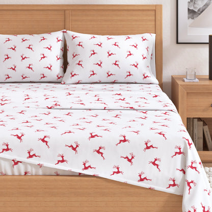 Turkish Cotton And Christmas Flannel Sheet Set
