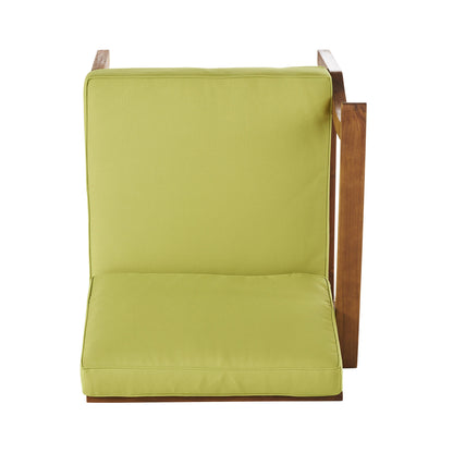Perla 5 Piece Acacia Wood and Cushion Patio Set