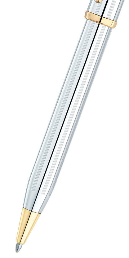 Century II Medalist ballpoint pen by A.T. Cross, silver body with gold trim on Tampa Home & Garden Store