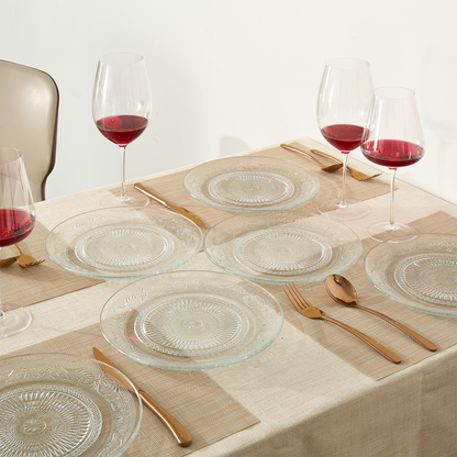 Classica Vintage Glass Dinner Plates Set of 6