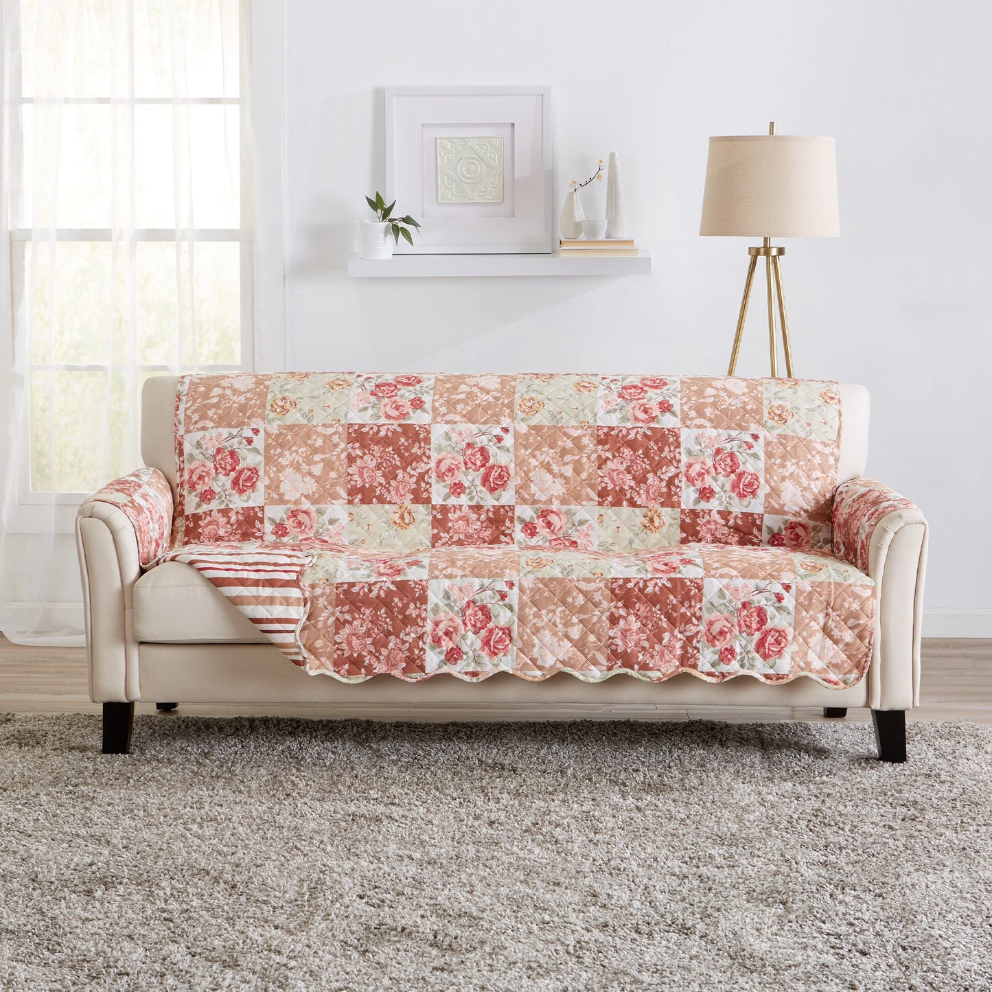 Stylish Floral Patchwork Cover and Protector