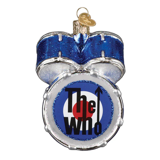 The Who Drum Set Glass Ornament - Tampa Home & Garden Store