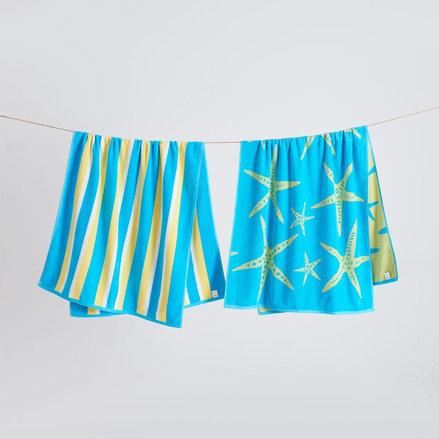 Velour Cotton Beach Towels and Maui Two Pack