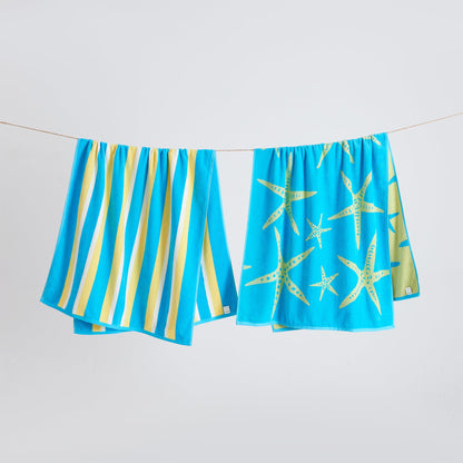 Velour Cotton Beach Towels and Maui Two Pack