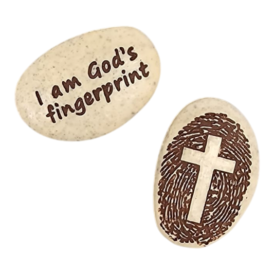 Pocket Fingerprint Faith Token - I am God's Fingerprint