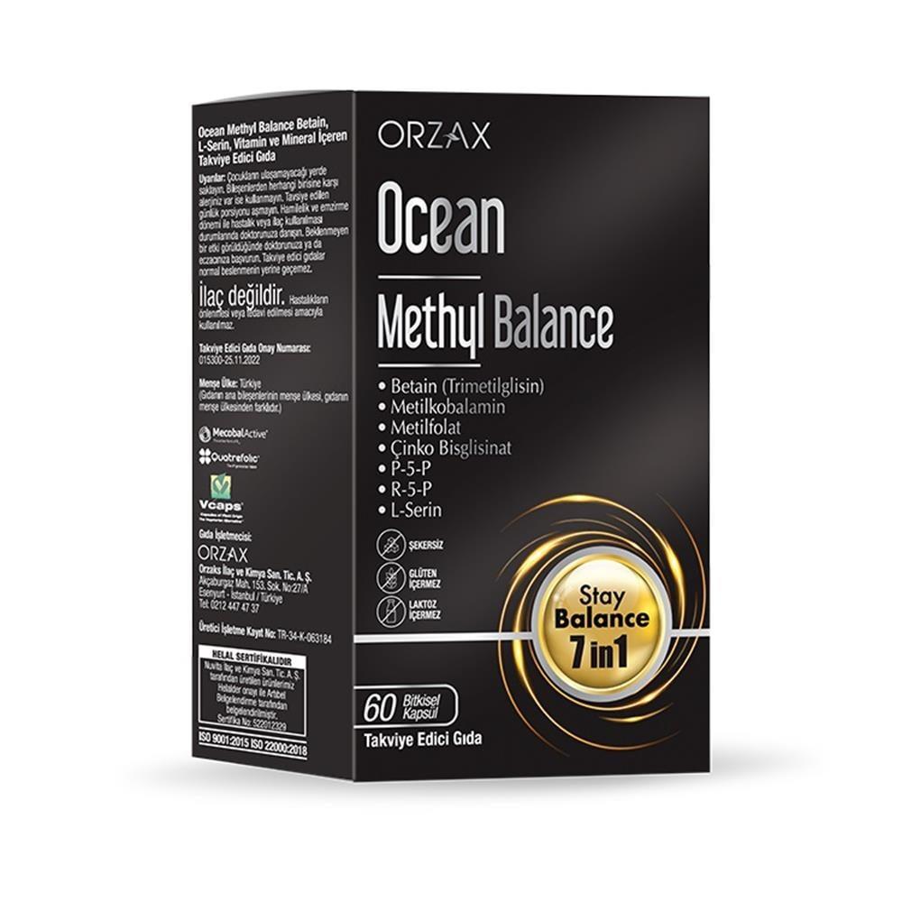 Ocean Methyl Balance dietary supplement box ORZAX with 60 capsules Stay Balance 7 in 1 on Tampa Home & Garden Store