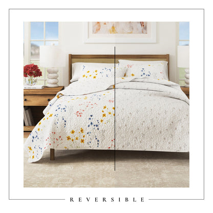 Vibrant Wildflower Quilt Set For The Bedroom