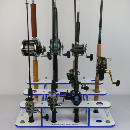 on Floor Fishing Rod Storage 12 Fishing Rod Stand | Garage, Dock, Boat - Tampa Home & Garden Store