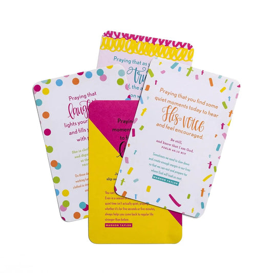 Prayers to Share Notebooks set of 4 with bright confetti borders and inspirational quotes on Tampa Home & Garden Store