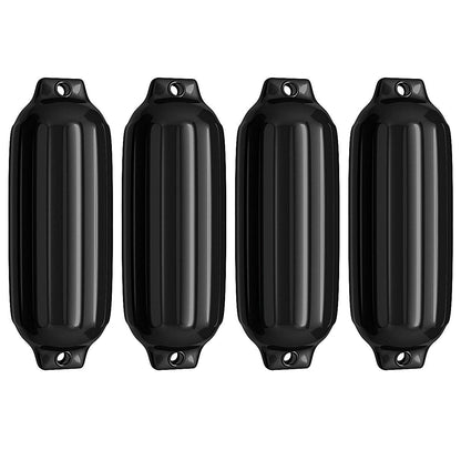 4 Ribbed Marine 8.5" x 27" Boat Fender Vinyl Bumper