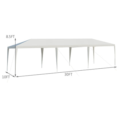 10 x 30 ft gazebo canopy tent GemGear with connection stakes and wind ropes on Tampa Home & Garden Store