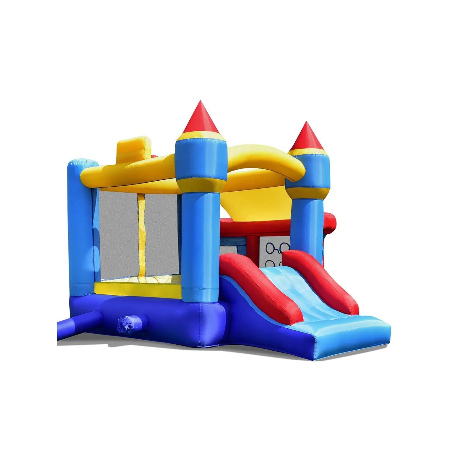 Castle Slide Inflatable Bounce House and Ball Pit