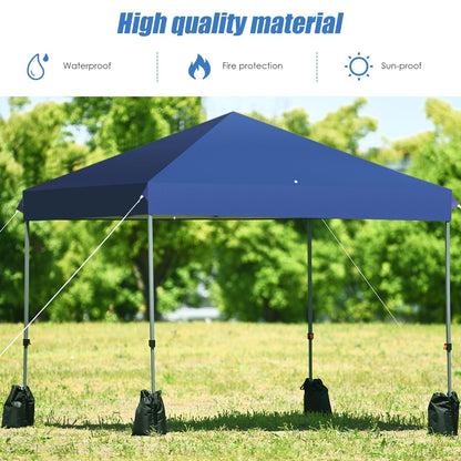 8x8 ft GemGear outdoor pop-up canopy tent blue with roller bag on Tampa Home & Garden Store