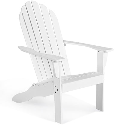 Sillón Adirondack de exterior de madera de acacia con diseño ergonómico - Gris