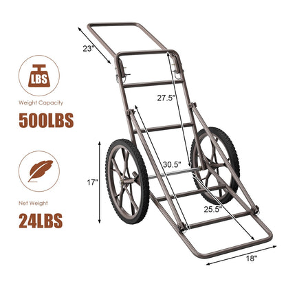 Larger Capacity Folding Deer Game Cart by GemGear with 500lbs weight capacity and wheels on Tampa Home & Garden Store