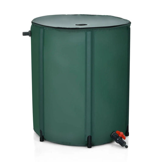 53 Gallon Portable Rain Barrel Water Collector