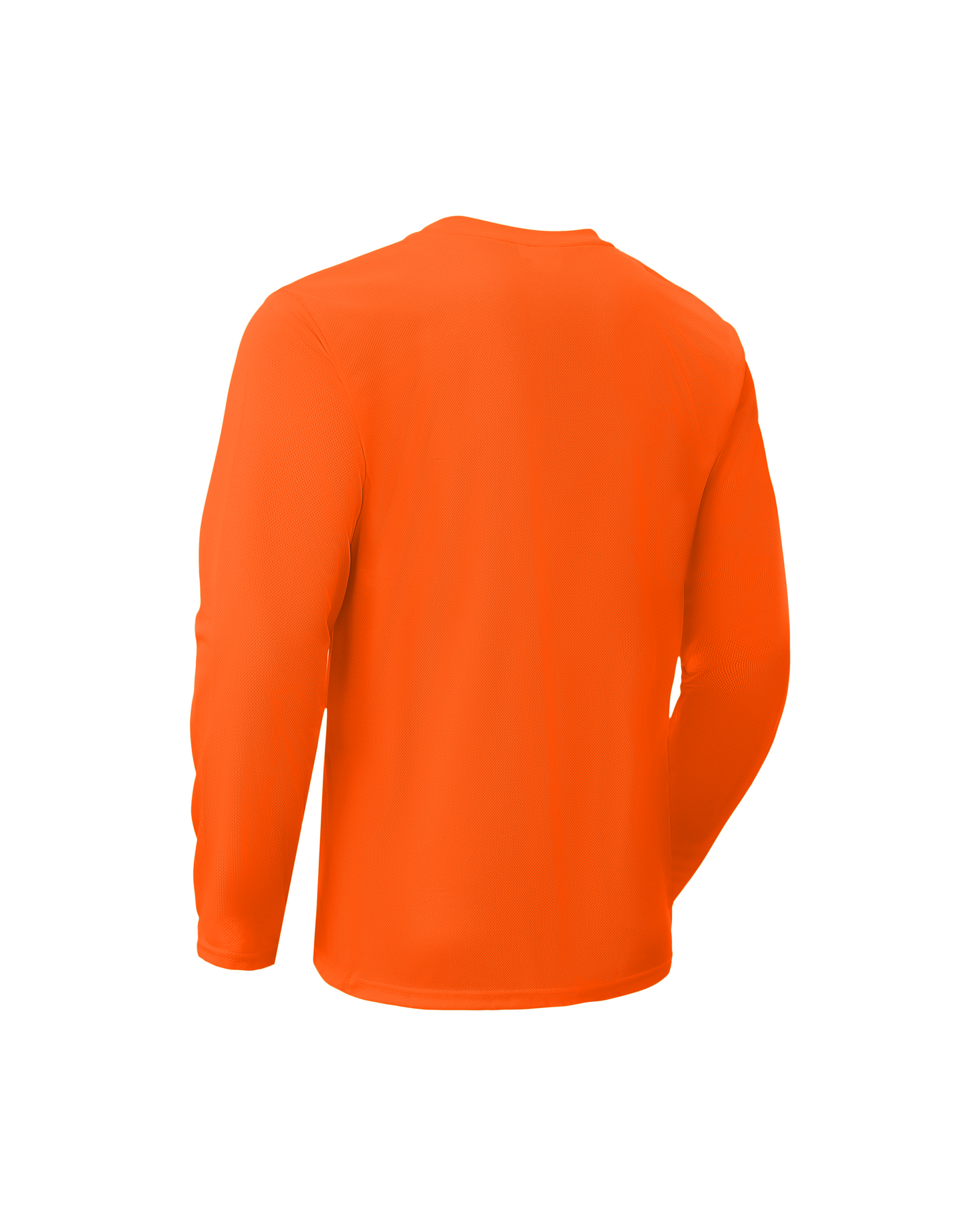 Camisa de seguridad de manga larga naranja antirreflectante de alta visibilidad Ideal Club [R]