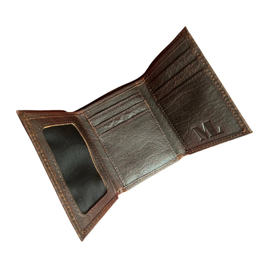 Full-grain Trifold Leather Wallet With RFID