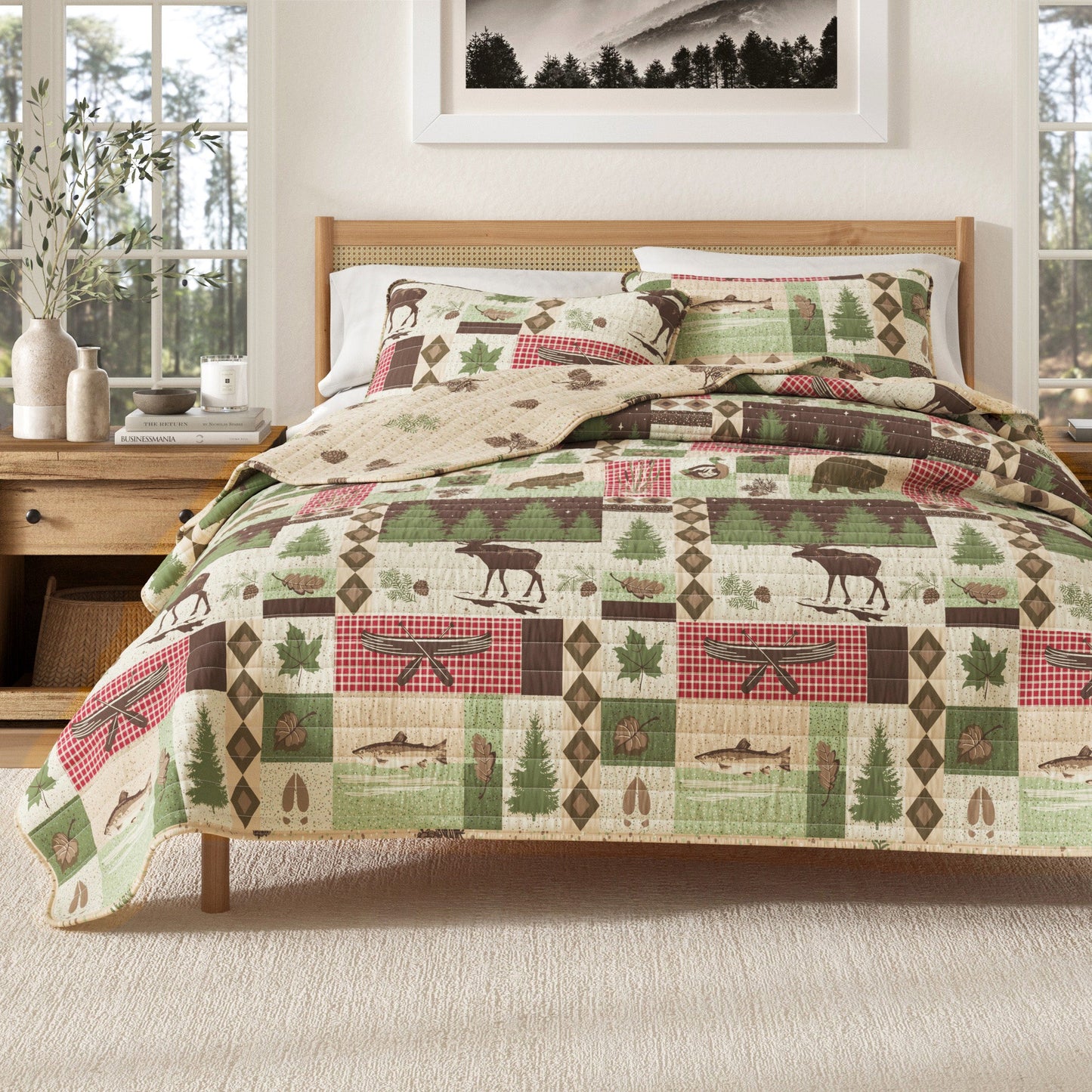 Wilder Collection Reversible Patchwork Quilt