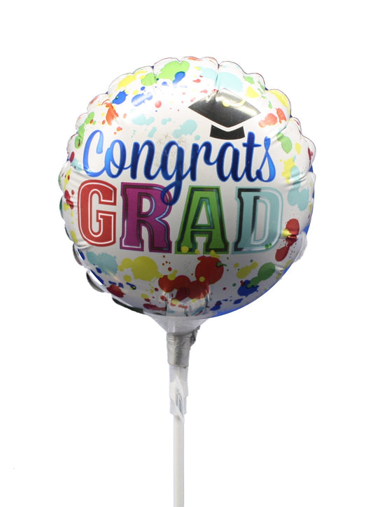 Congrats Grad Splatter Balloon - Tampa Home & Garden Store