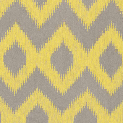 Oradell Yellow Ikat Wool Rug by Boutique Rugs in gray and yellow on Tampa Home & Garden Store
