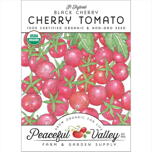 Black Cherry Cherry Tomato Seeds (Organic)