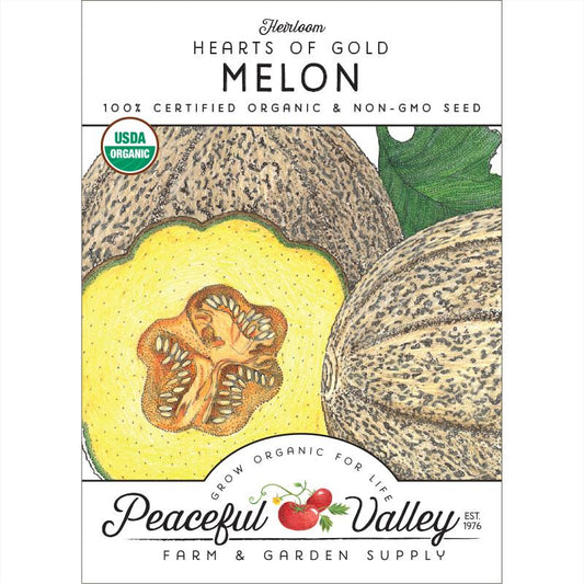 Graines de melon Hearts of Gold (biologiques)