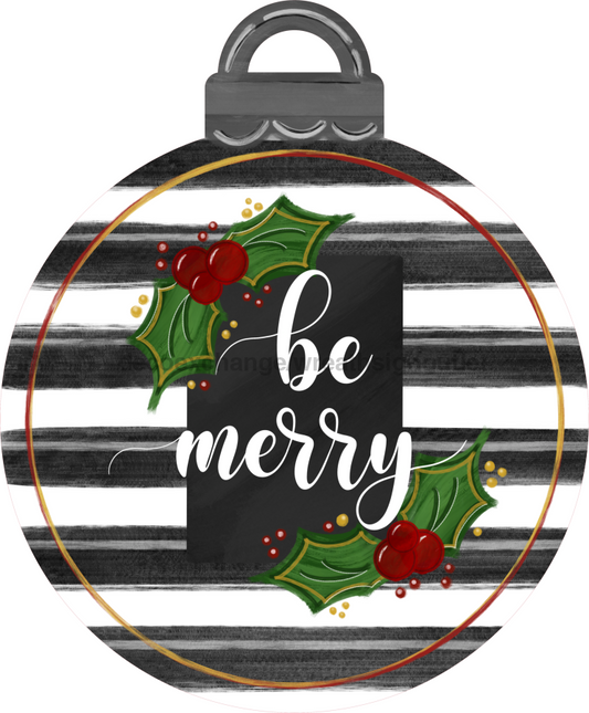 Letrero Ornamental, Colgante de Puerta "Be Merry" Gris, letrero de madera, DECOE-W-174, Colgante de Puerta de 22"