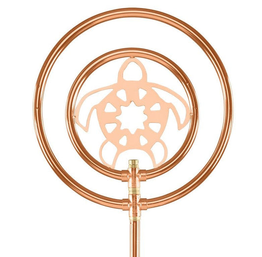 Orbit Irrigation decorative spinning sprinkler on spike copper tone hose end sprinkler on Tampa Home & Garden Store