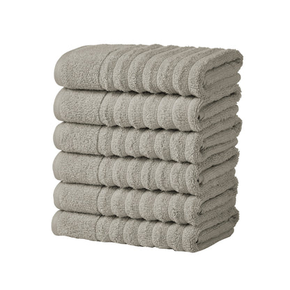 Luxury Combed Cotton and Ribbed Bath Towels
