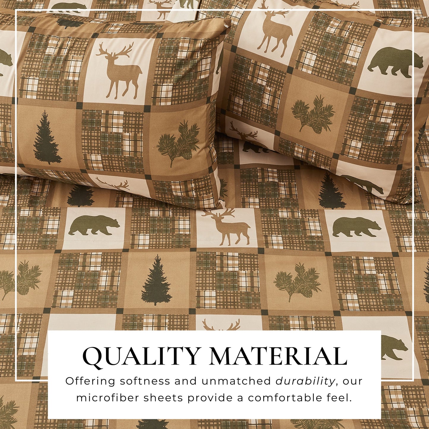 Lodge Printed Sheet Set and the Rustic Print