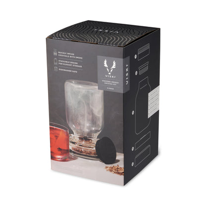 Viski 5-piece stacking smoked cocktail kit barware set on Tampa Home & Garden Store