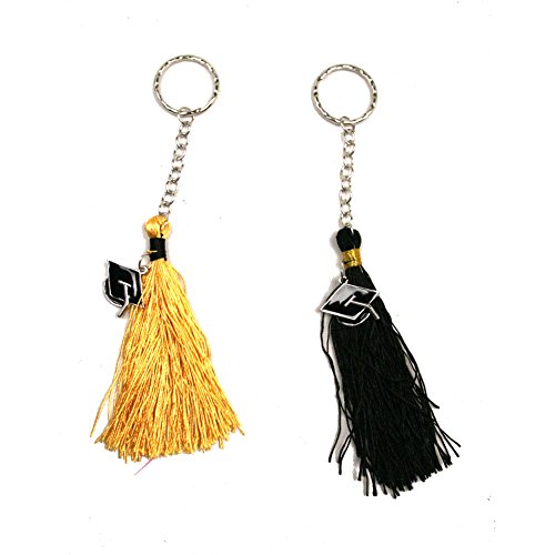 Graduation Tassel Key Chain - Black