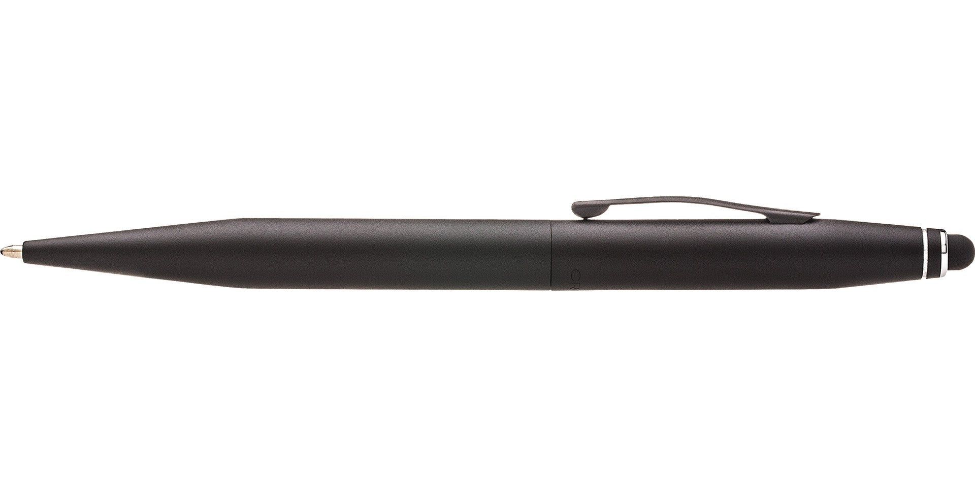 Tech2 Satin Black dual-function pen with matte barrel and clip on Tampa Home & Garden Store