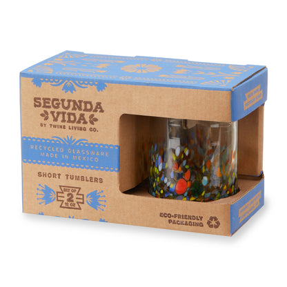 Handblown Recycled Glass and Cocktail Tumblers