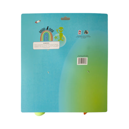 Coffret cadeau de peluches pour chien : extraterrestre et fusée – avec couineur et papier froissé pour des heures de jeu amusantes