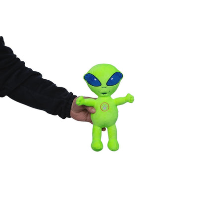 Coffret cadeau de peluches pour chien : extraterrestre et fusée – avec couineur et papier froissé pour des heures de jeu amusantes