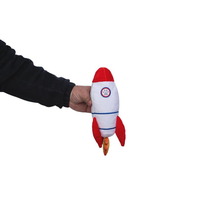 Coffret cadeau de peluches pour chien : extraterrestre et fusée – avec couineur et papier froissé pour des heures de jeu amusantes