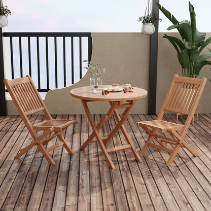 Juego de bistró para exteriores con asiento y tablero de mesa de listones para el patio trasero