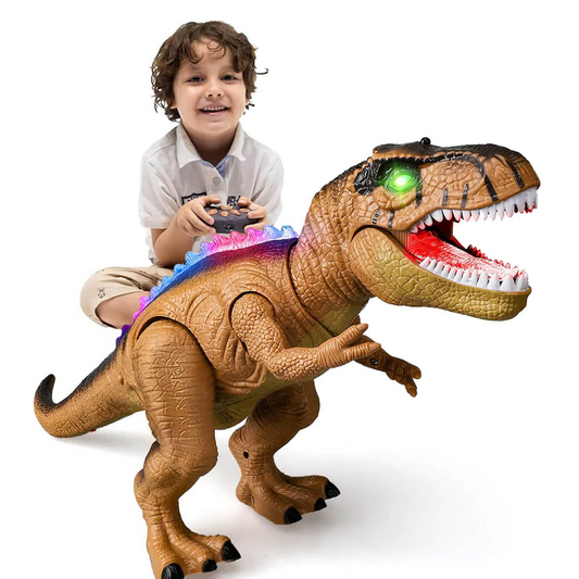 Remote Control T-Rex Dinosaur with Lights Sounds Walking RC Toy - Tampa Home & Garden Store
