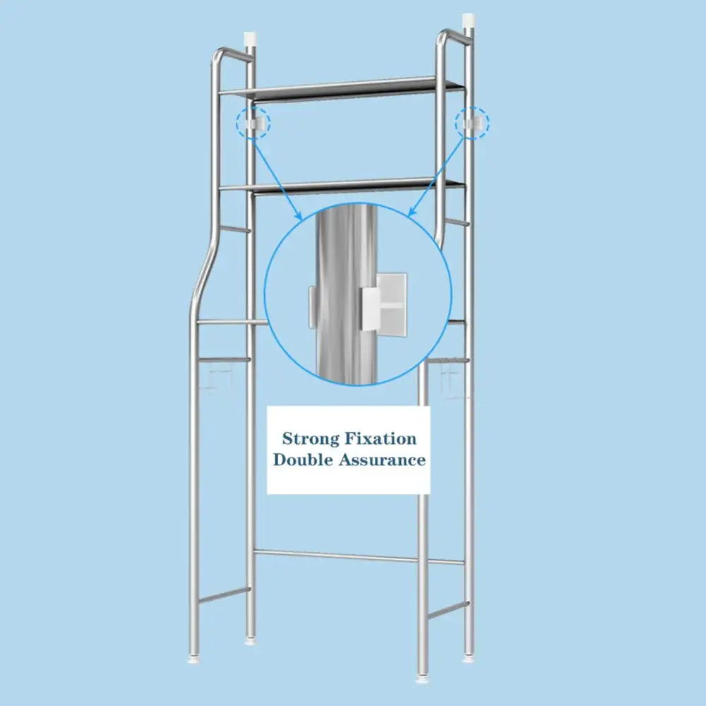3-Tier Over Toilet Metal Storage Shelf