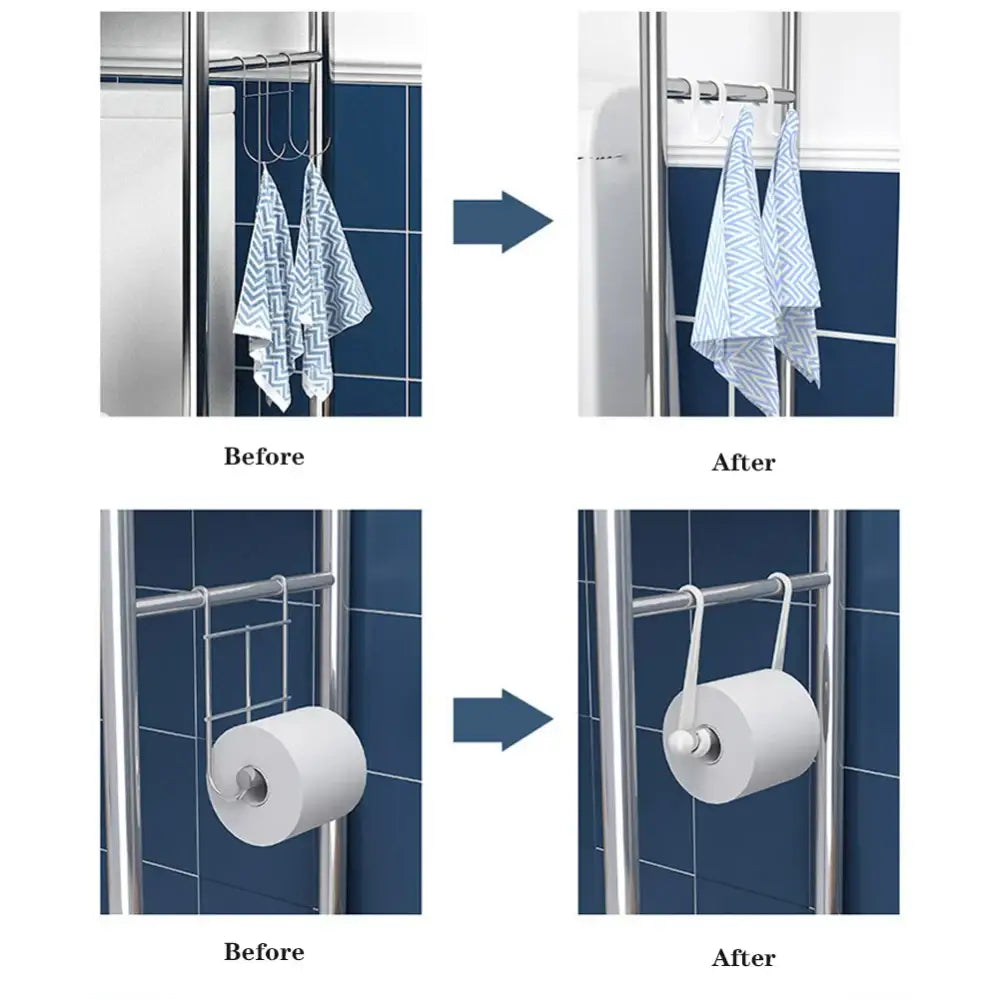 3-Tier Over Toilet Metal Storage Shelf