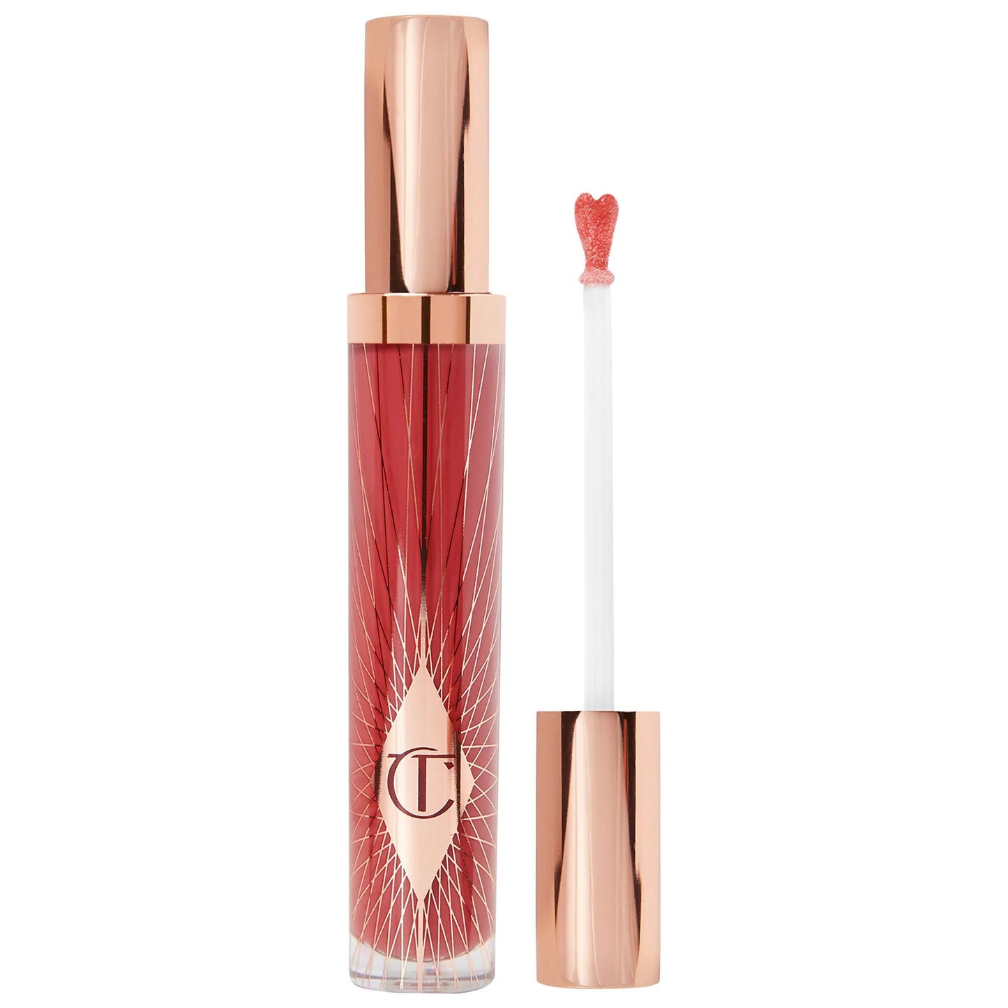 Collagen Lip Bath Gloss by Beauty Care Bag in rose-pink tube with heart-shaped wand on Tampa Home & Garden Store