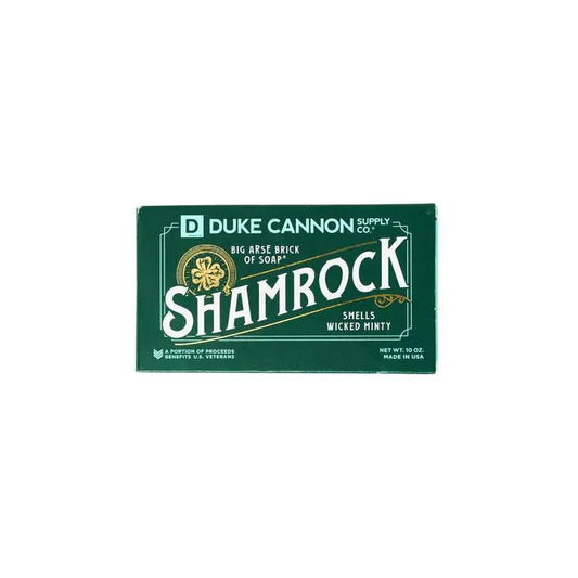 Big Arse Brick of Soap Shamrock Scent by Duke Cannon Supply Co., green packaging bar soap on Tampa Home & Garden Store