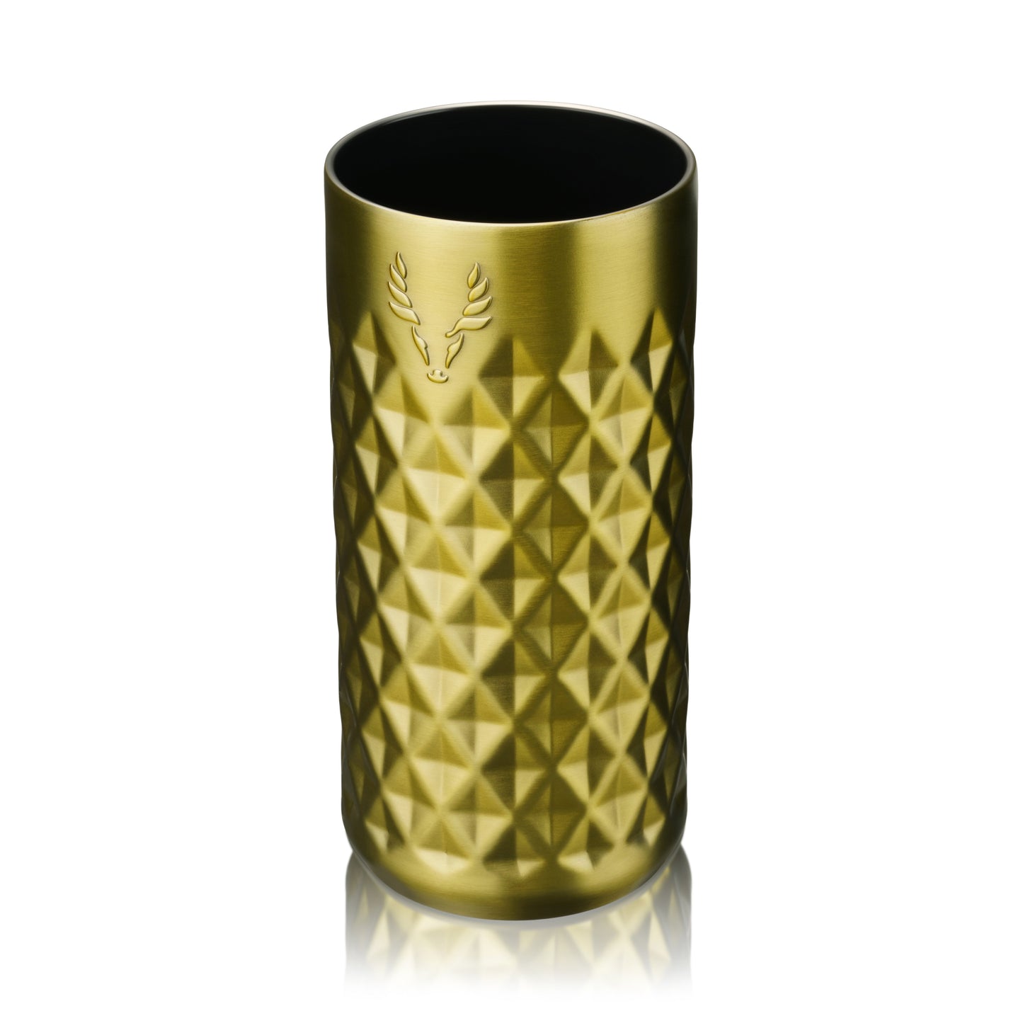 Gold and Double Wall Stainless Highball Tumbler