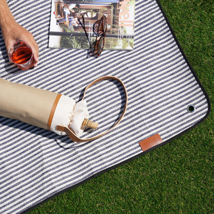 Waterproof Picnic Blanket and Leather Carrier