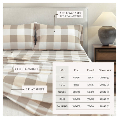 Luxurious and Soft Turkish Cotton Flannel Sheet