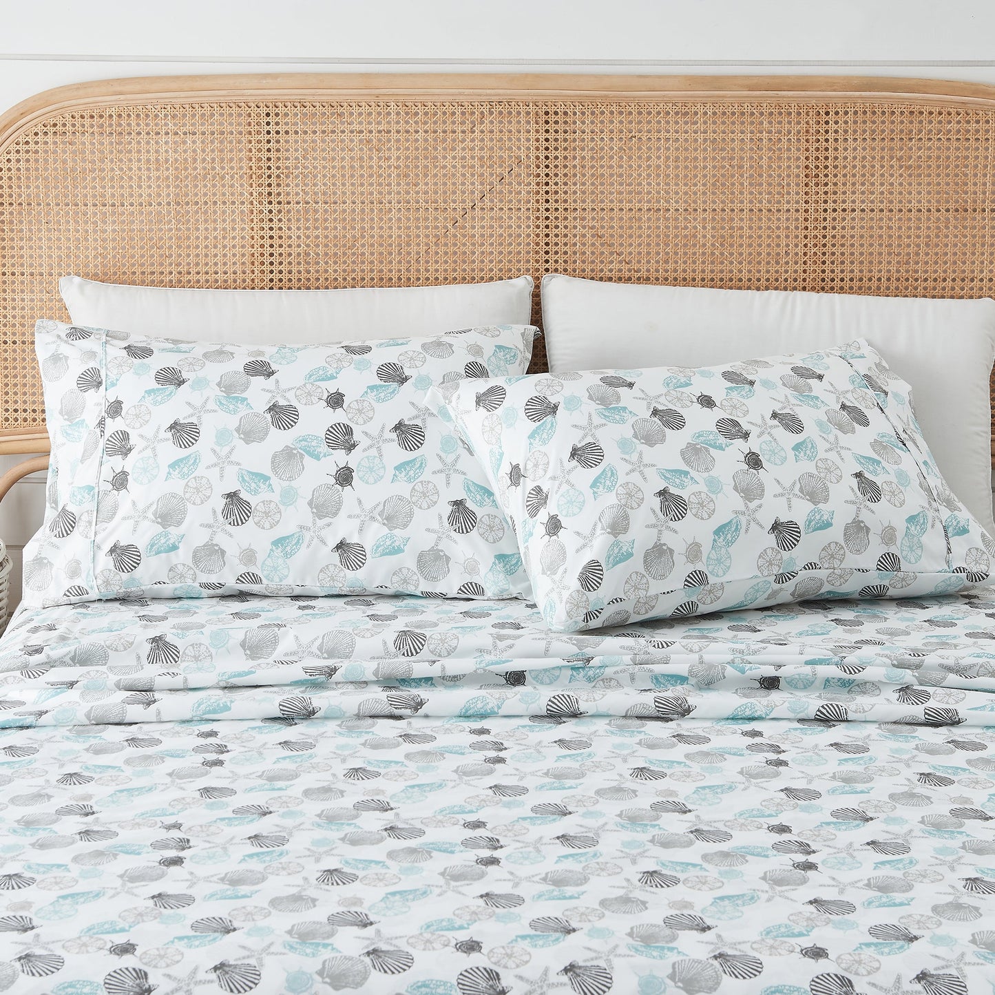Lightweight Coastal Printed Sheet Set and Covers